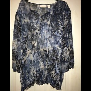 Like New Chico’s Fabulous Blouse sz 2 L